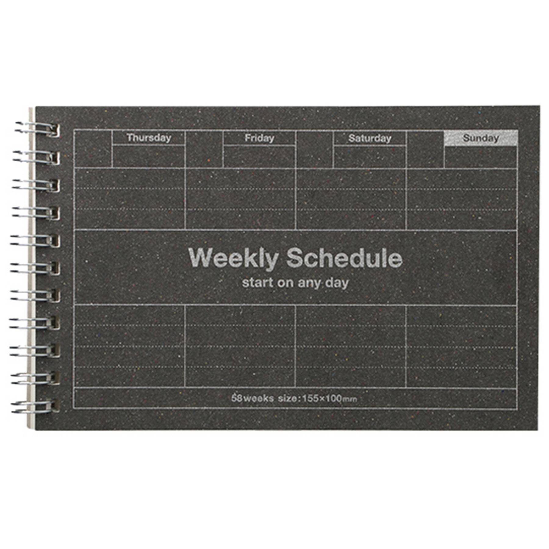 Weekly Schedule Notebook Paper Handbook For Office Matters 2