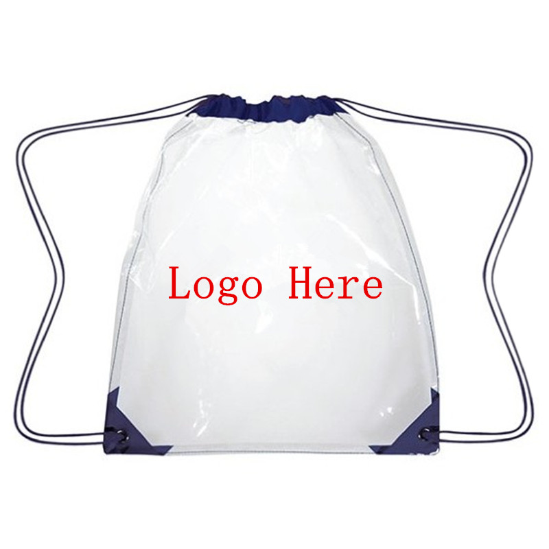Clear PVC Drawstring Backpack 1