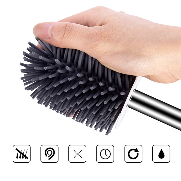 Soft hair toilet brush cover 4