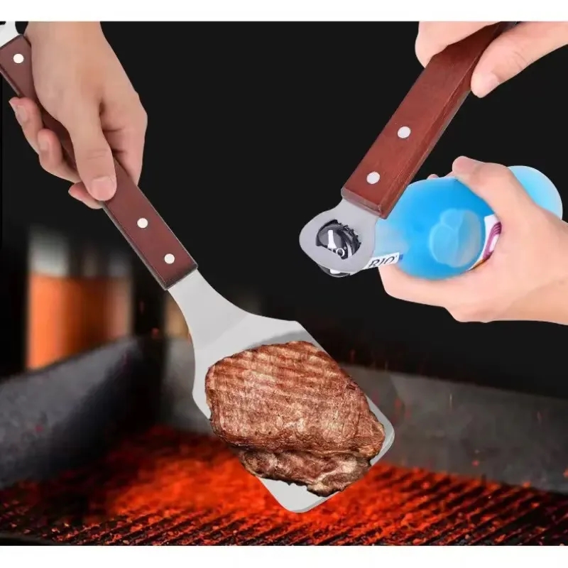 2-in-1 BBQ Frying Spatula with Bottle Opener 4