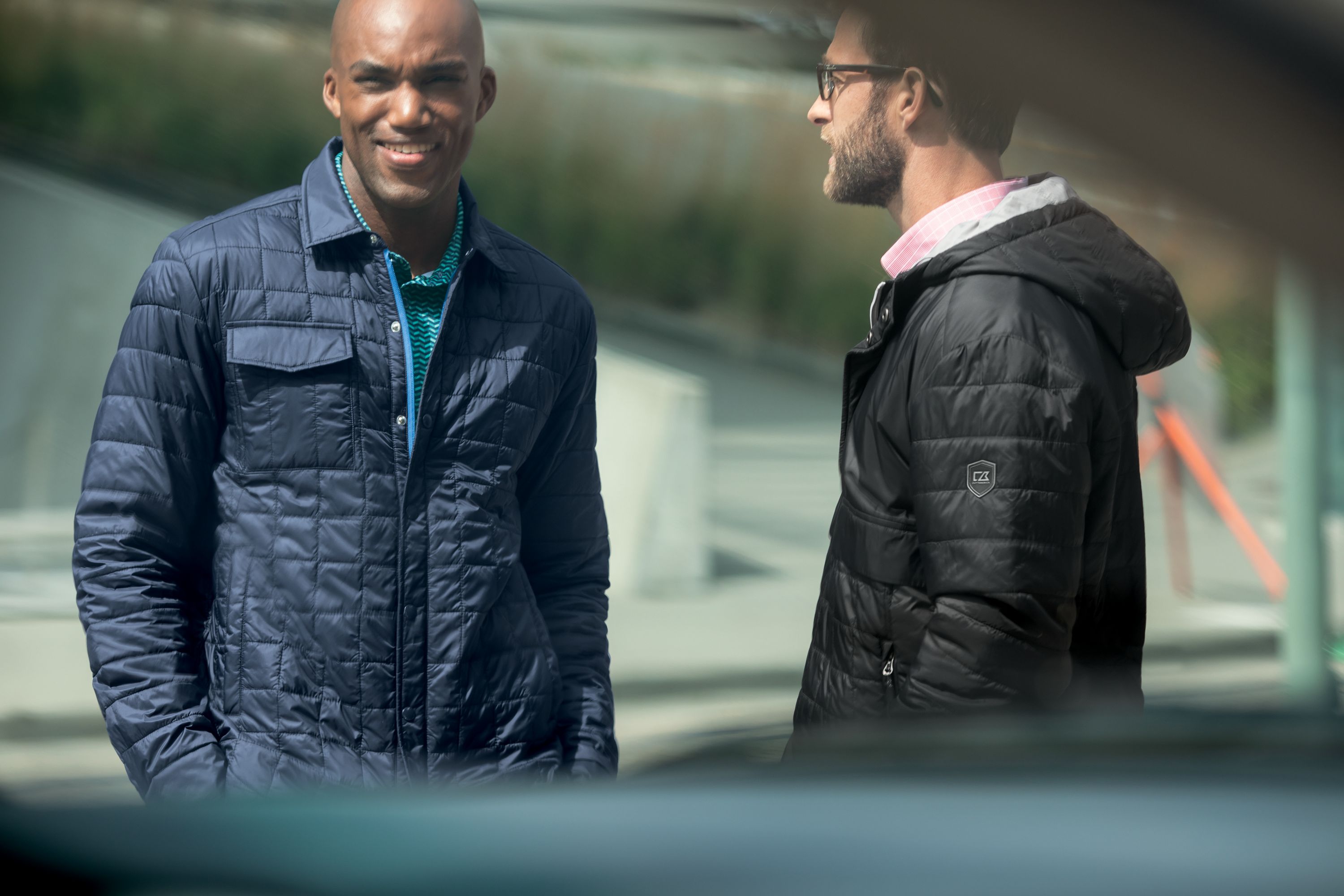 Cutter & Buck Rainier Recycled Insulated Puffer Mens Full Zip Shirt Jacket 15