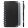 5" x 7" Recycled Dual Pocket Spiral Notebook w Pen 84