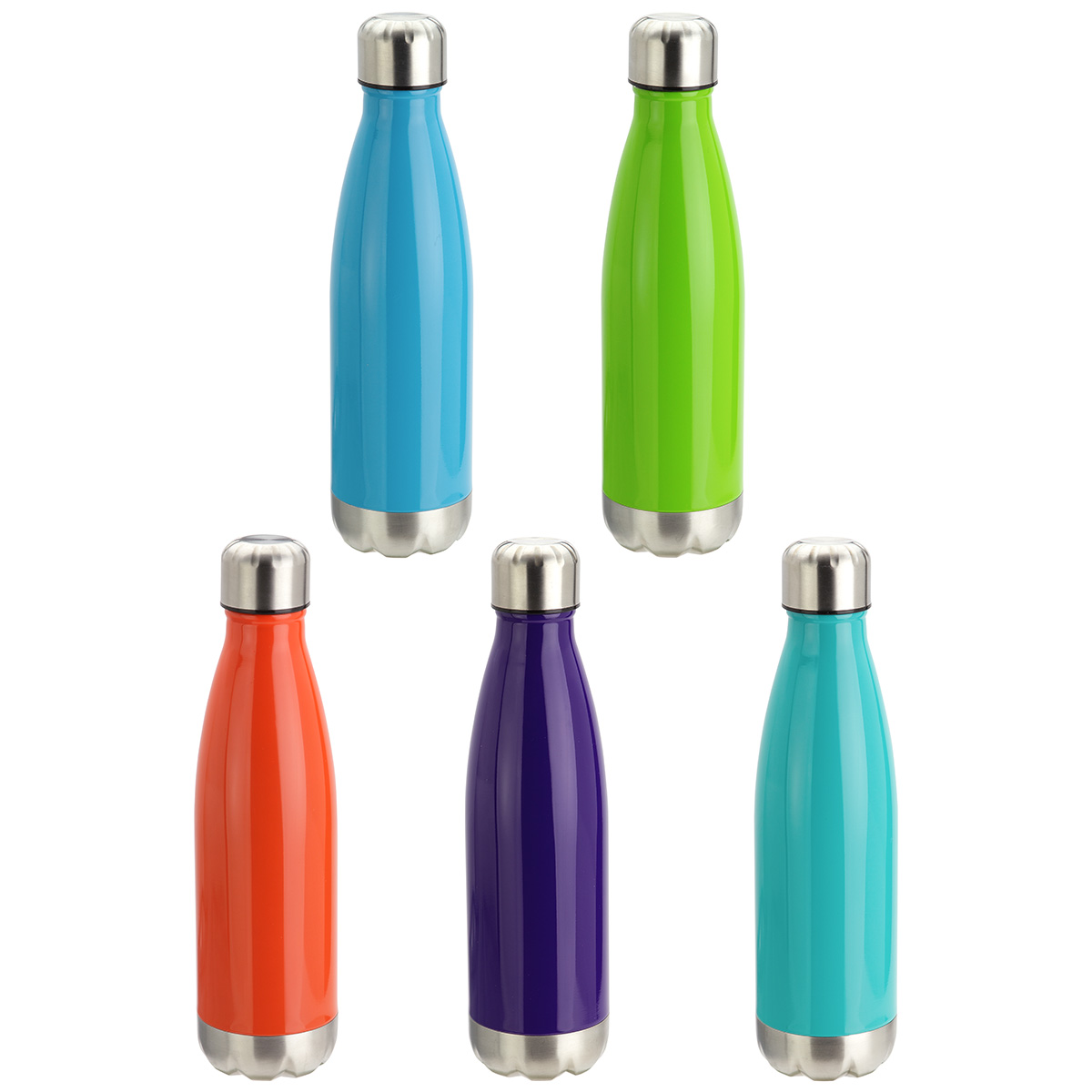 Prism 17 oz Vacuum Insulated Stainless Steel Bottle, custom water bottle with logo imprint 24