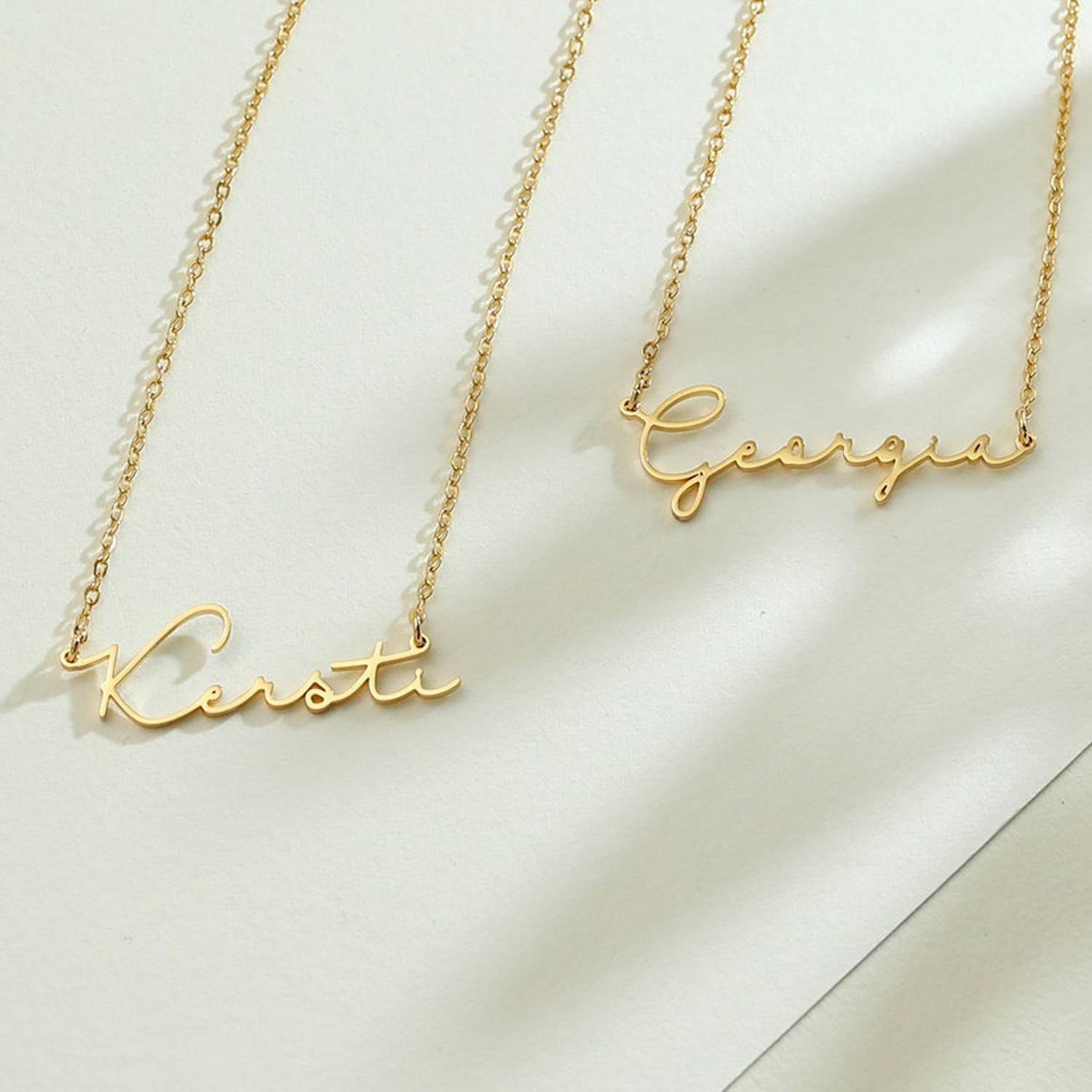 Custom Personalised 18K Gold Plated Name Necklace 6