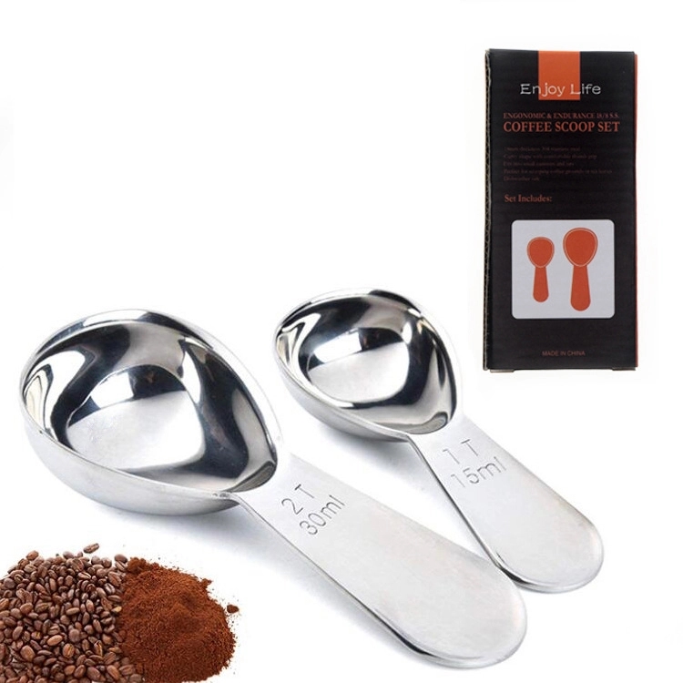 Stainless Steel Coffee Scoop Set 2