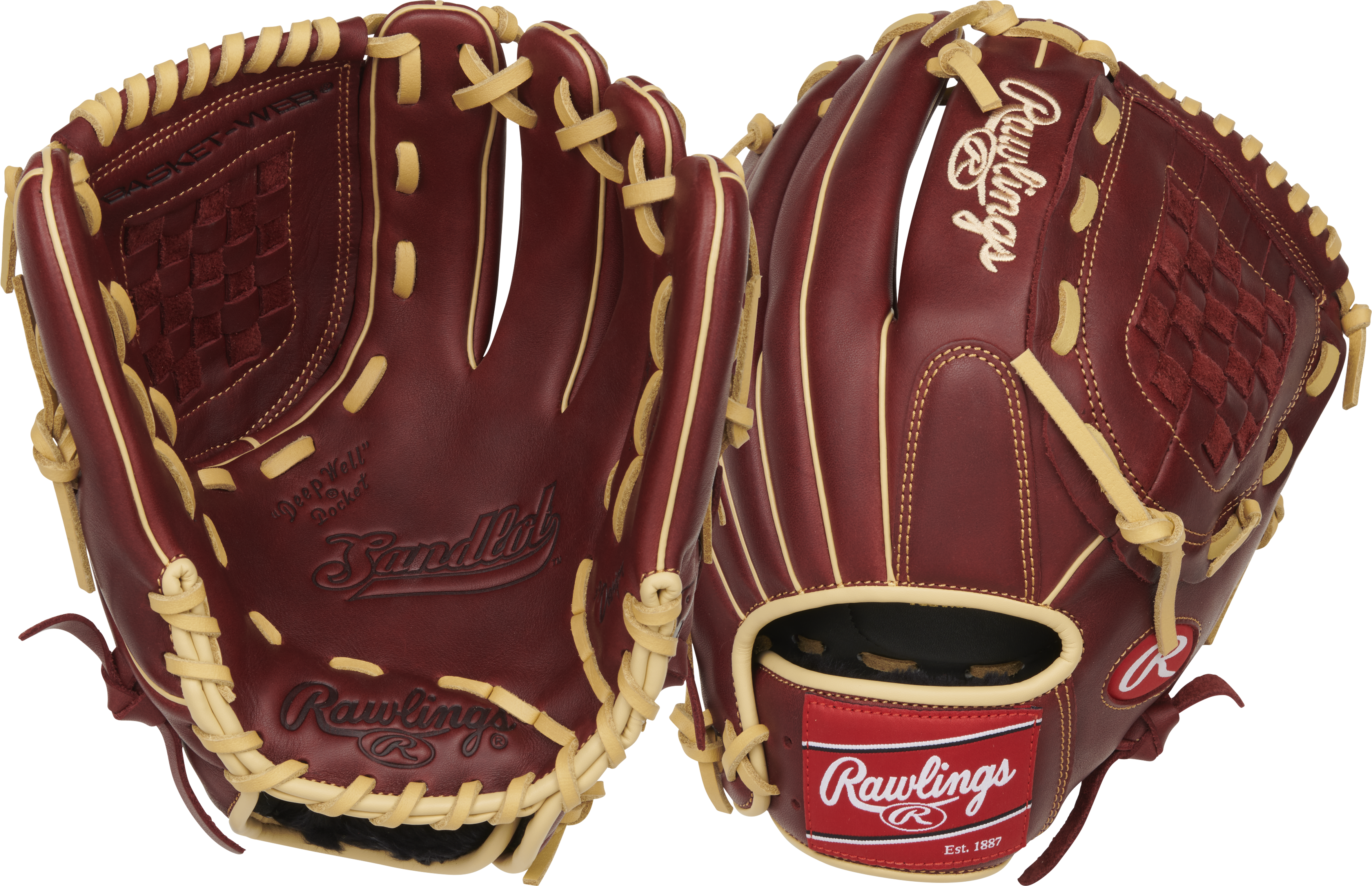 Rawlings Sandlot 12 in Baseball Glove, 2