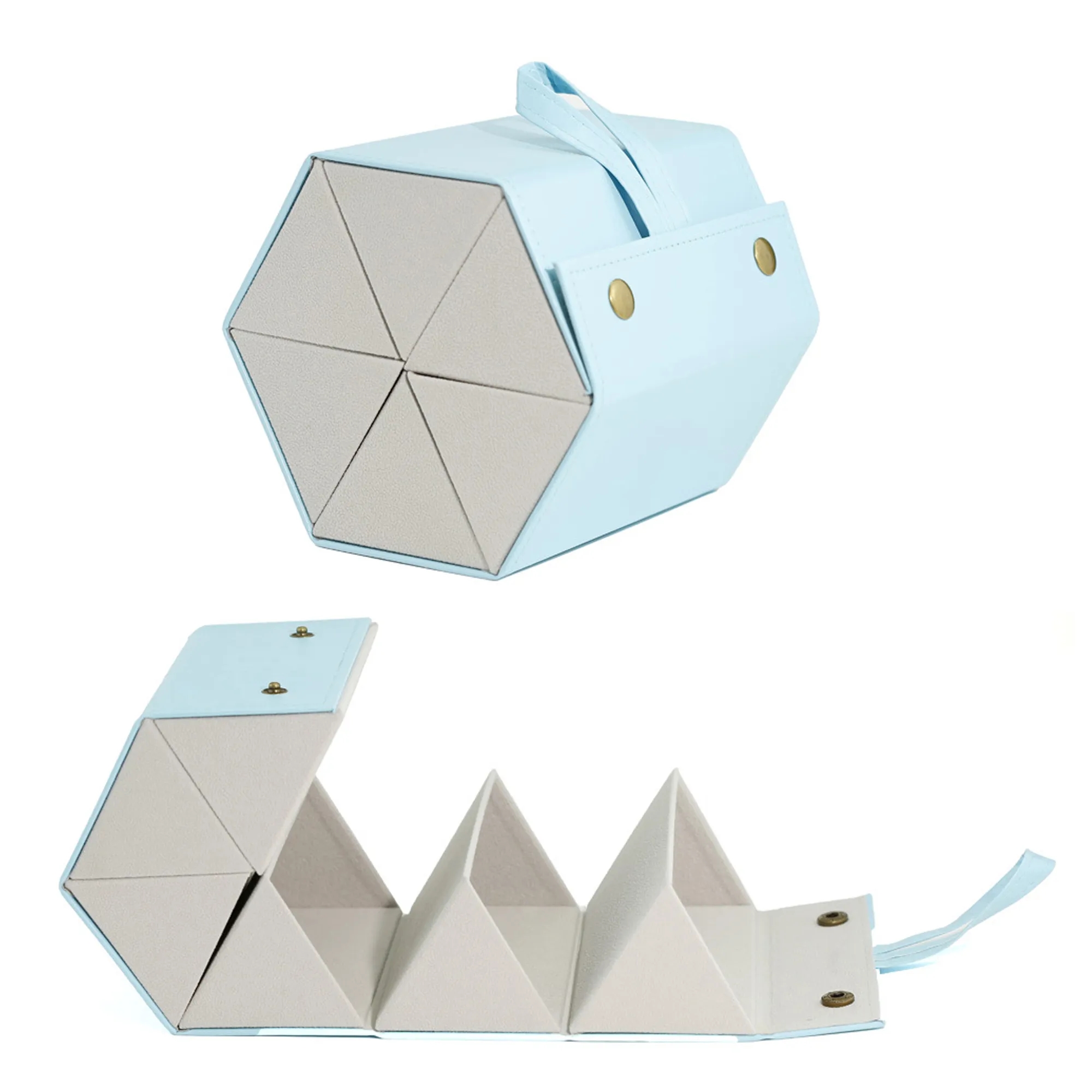 Foldable Hexagonal Glasses Case 5