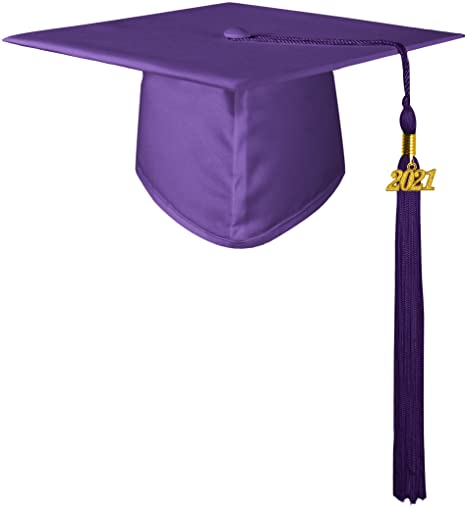 2022 Classical Matte Graduation Gown Cap Tassel Set for High School and Bachelor 3
