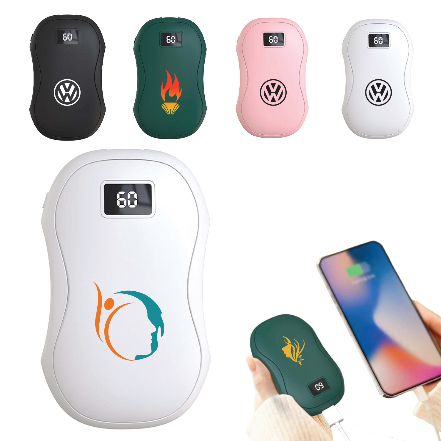Smart Display Hand Warmer & 3600mAh Power Bank 15
