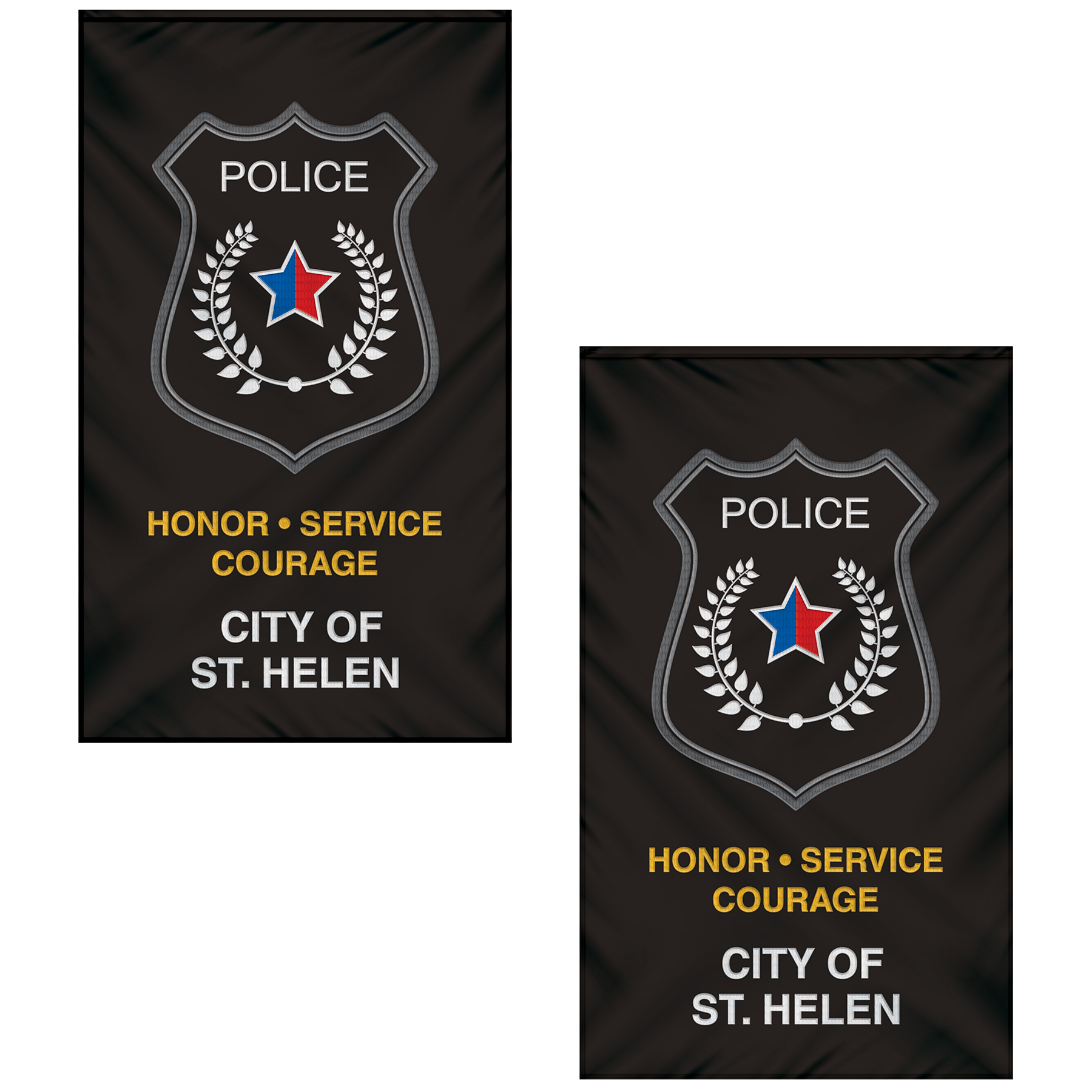 6' x 10' Double Sided Embroidered Banner with Pole Sleeve 7