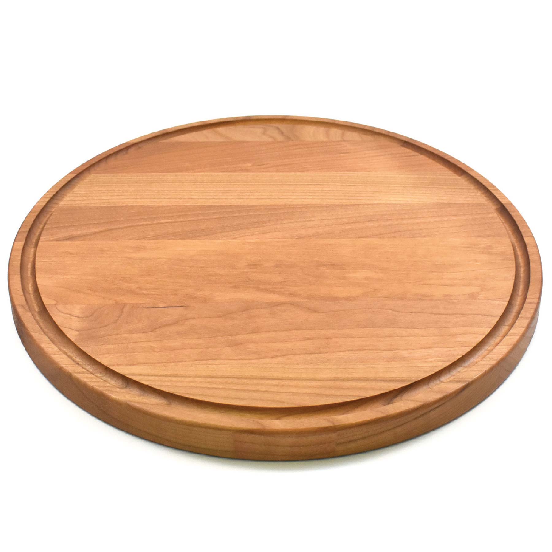 13 1/2" Cherry Round Cutting Board with Juice Groove 7