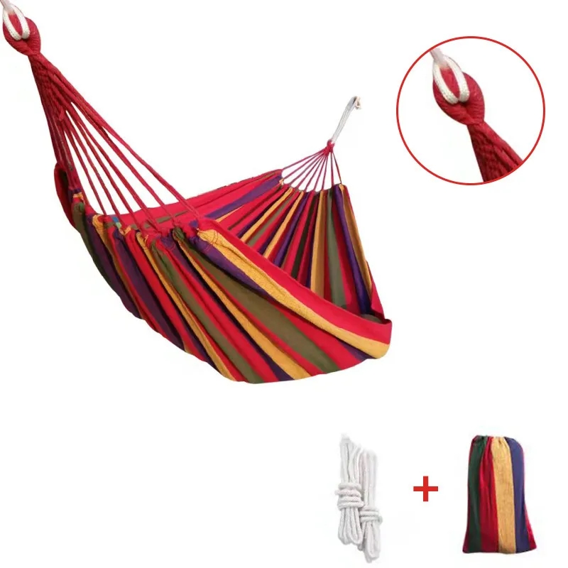 Outdoor Camping Canvas Single Hammock 4