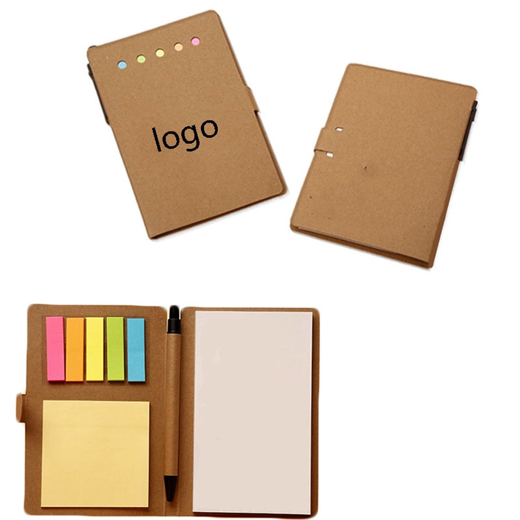 Pocket Notepad with Sticky Notes and Pen 2