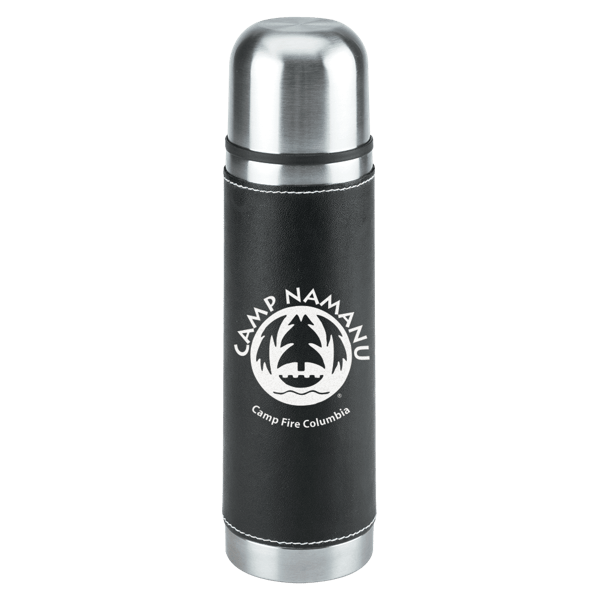 Leatherette Vacuum Bottle - 16 Oz. 5