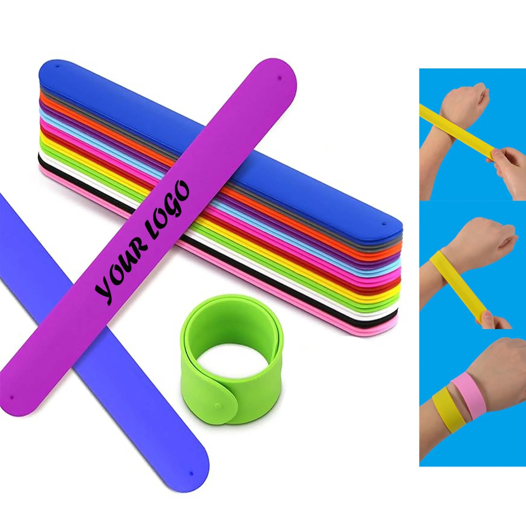 Silicone Slap Bracelet Wristband 4
