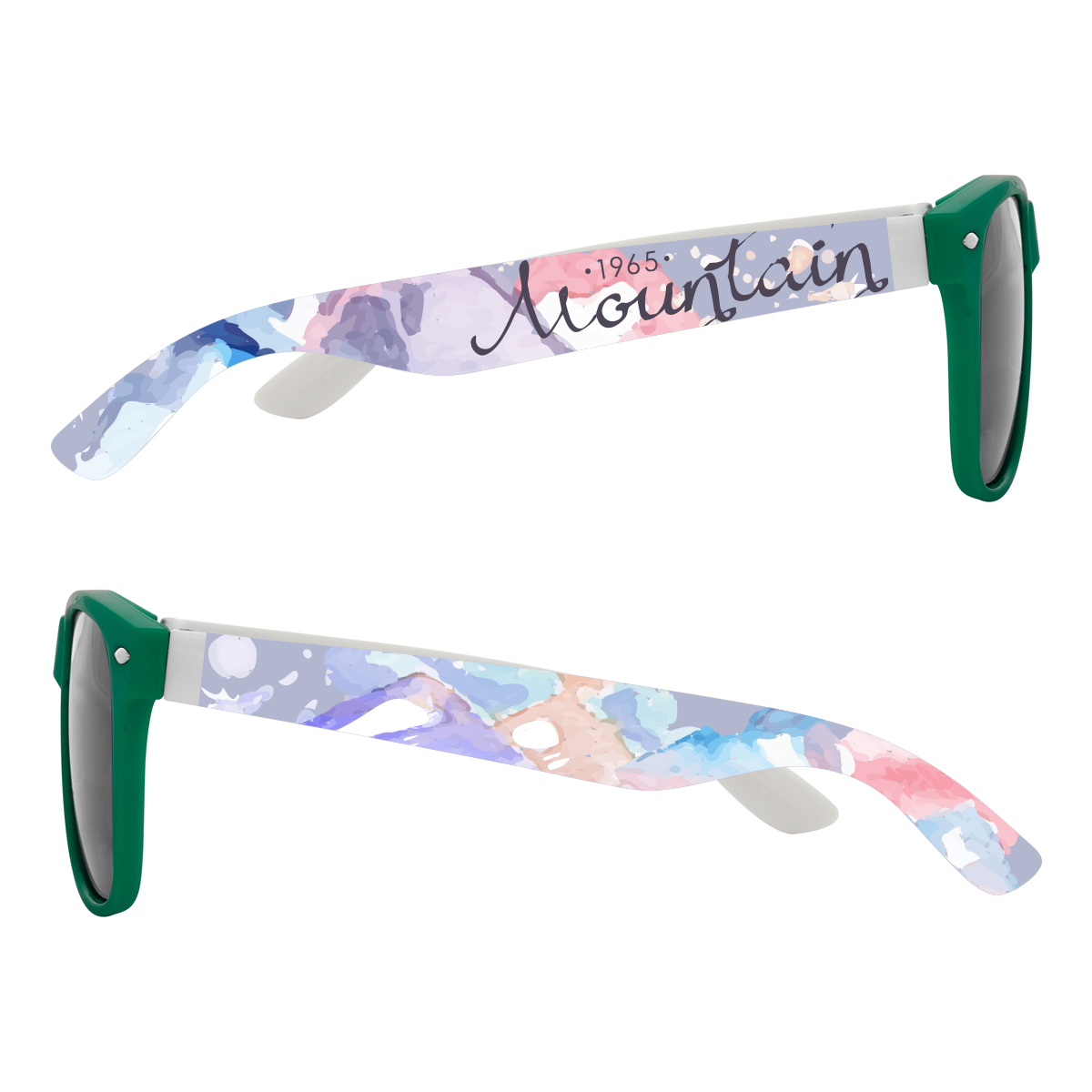Full Color Colorblock Malibu Sunglasses 23