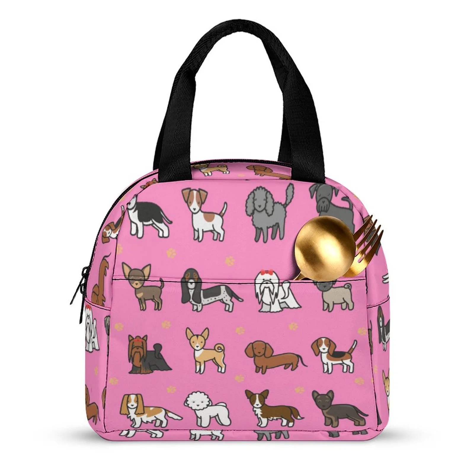 Custom Printed Lunch Bag Personalized with Logo Insulated Reusable for Work Gift 8