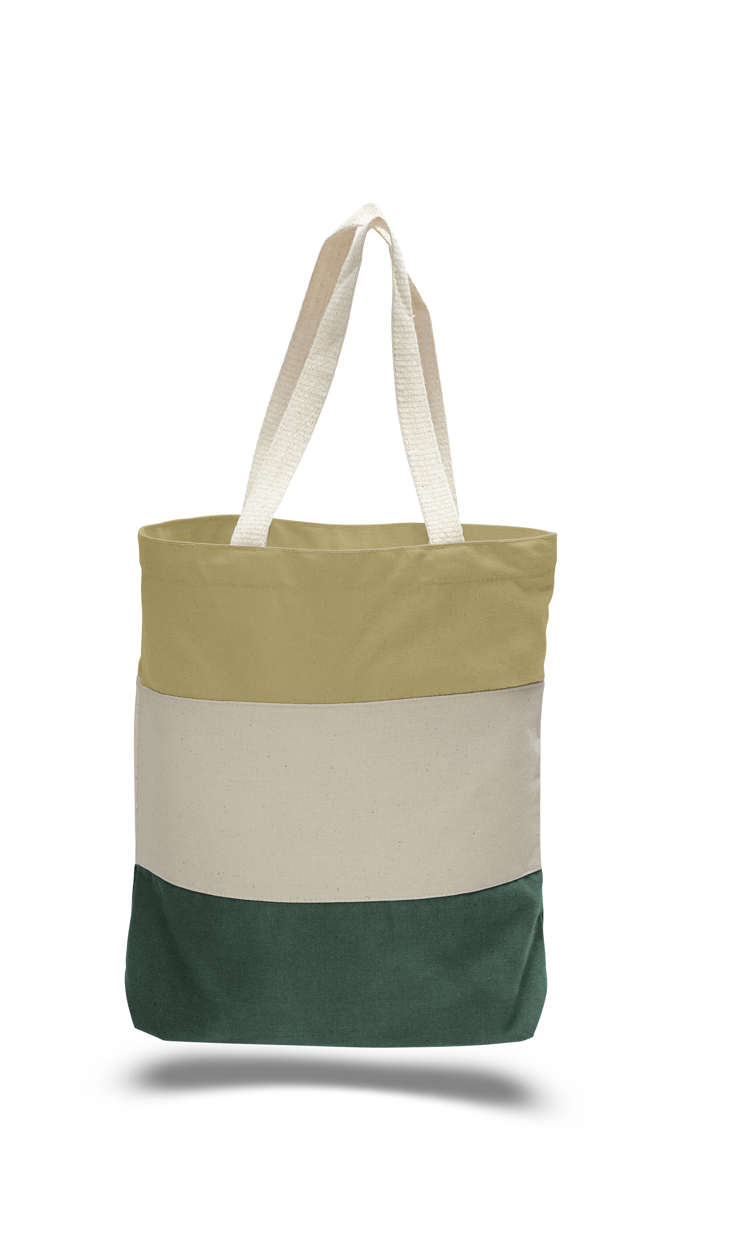 Heavy 12 oz. Cotton Canvas Tri Color Tote Bag, custom tote bag with logo imprint 5
