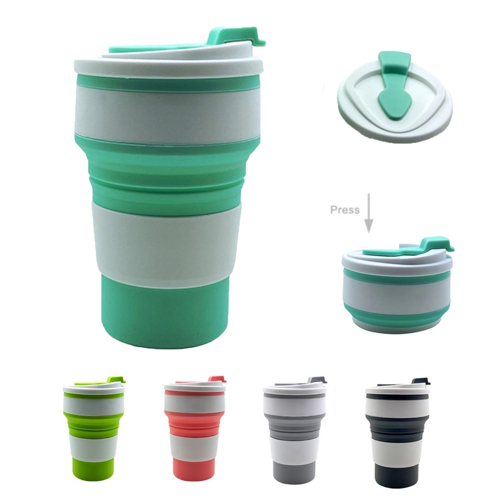 12oz Collapsible Silicone Travel Folding Cup 2