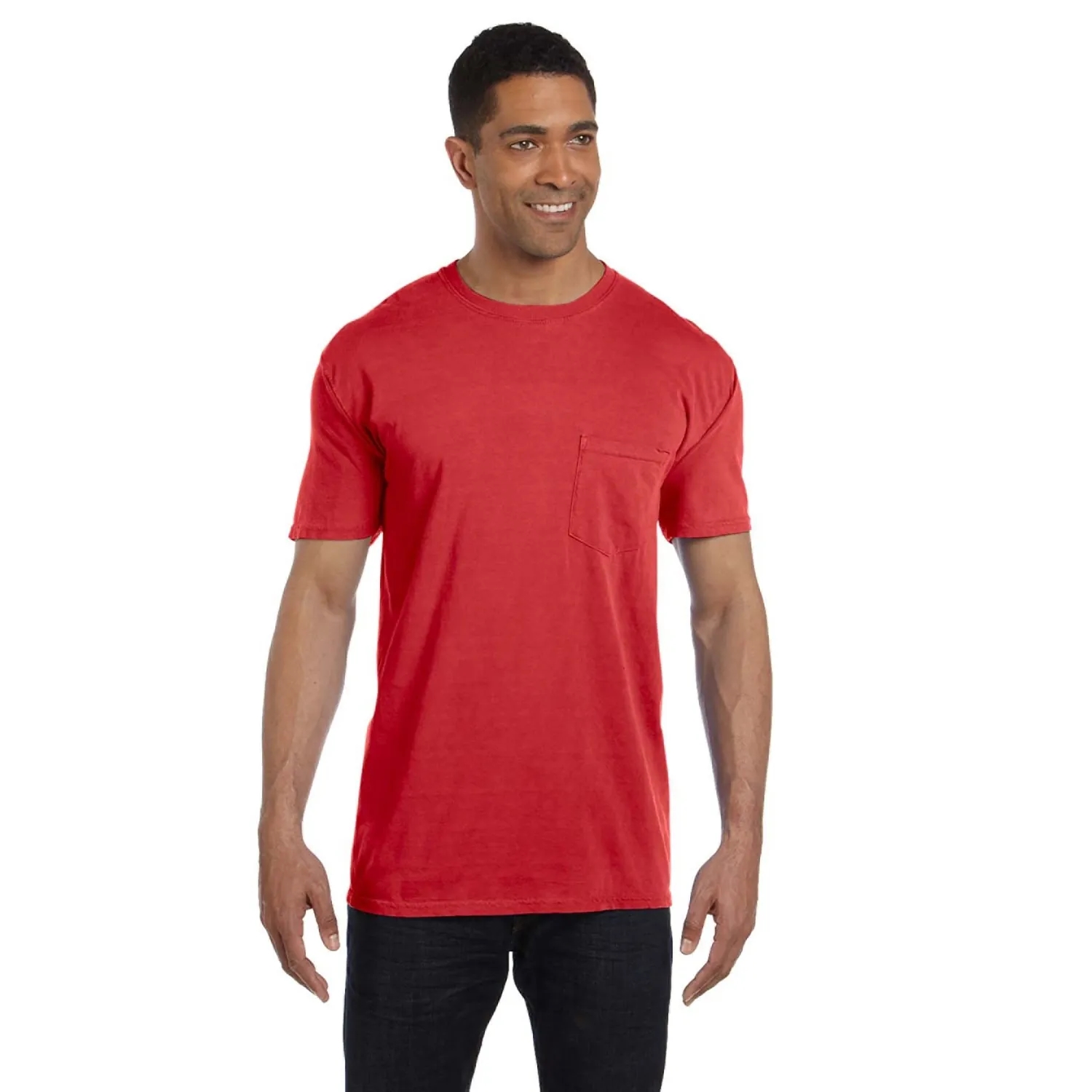 COMFORT COLORS ADULT HEAVYWEIGHT 6.1 OZ. POCKET T-SHIRT 70