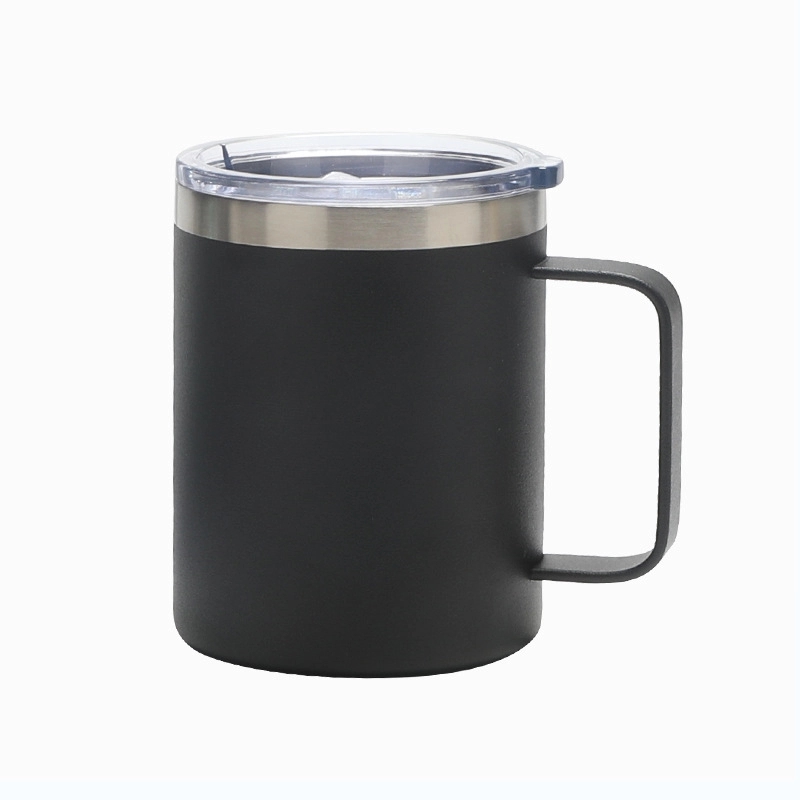 12Oz Stainless Steel Coffee Cup Mug With Lid And Handle 9