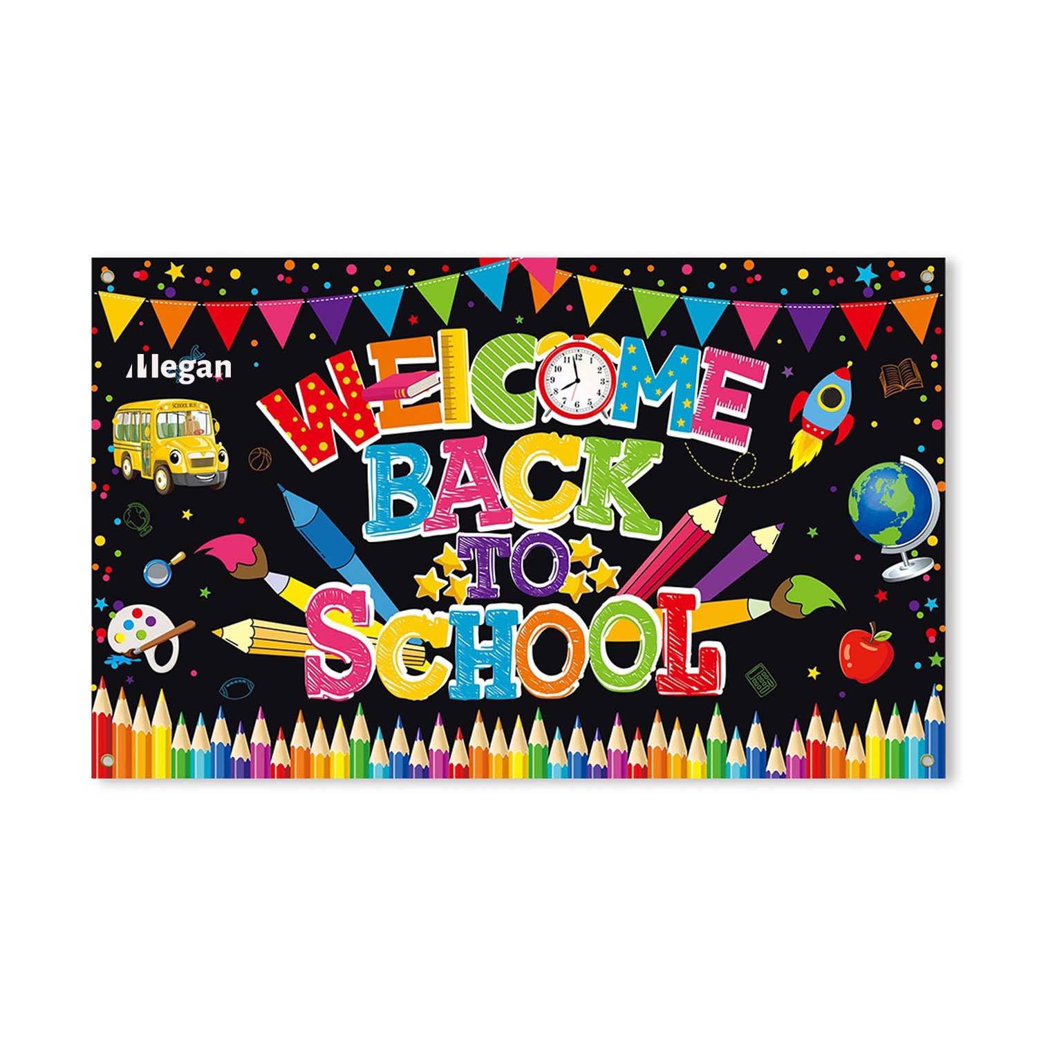 Welcome Back To School Backdrop 2