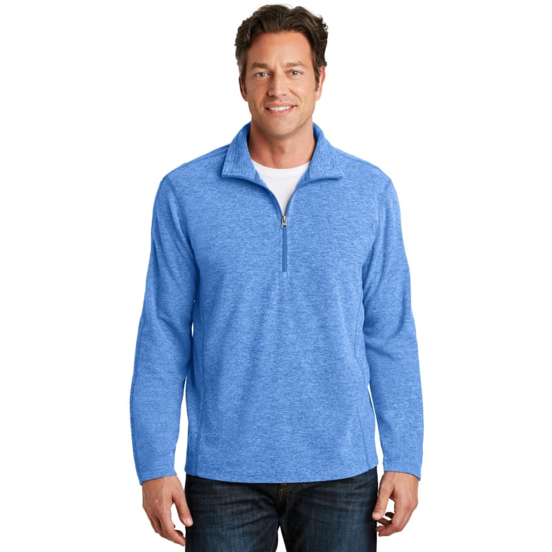 Port Authority Heather Microfleece 1/2-Zip Pullover. 7