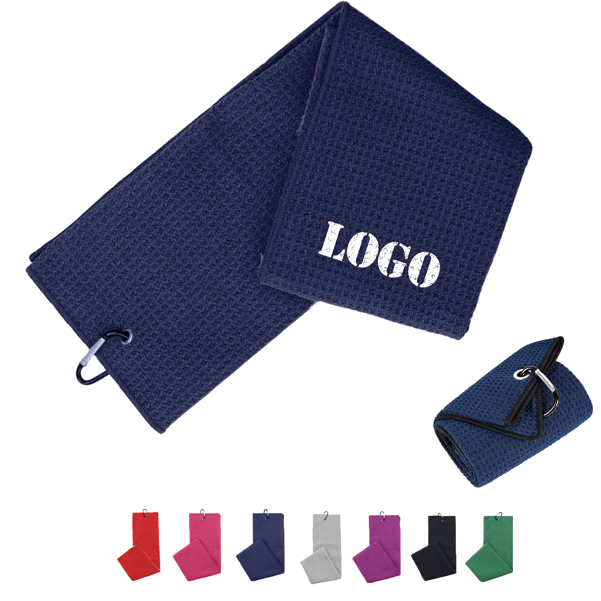 24"x16" Microfiber Waffle Golf Towel 3