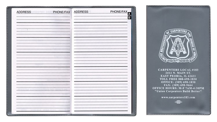 Standard Vinyl Address Book 13