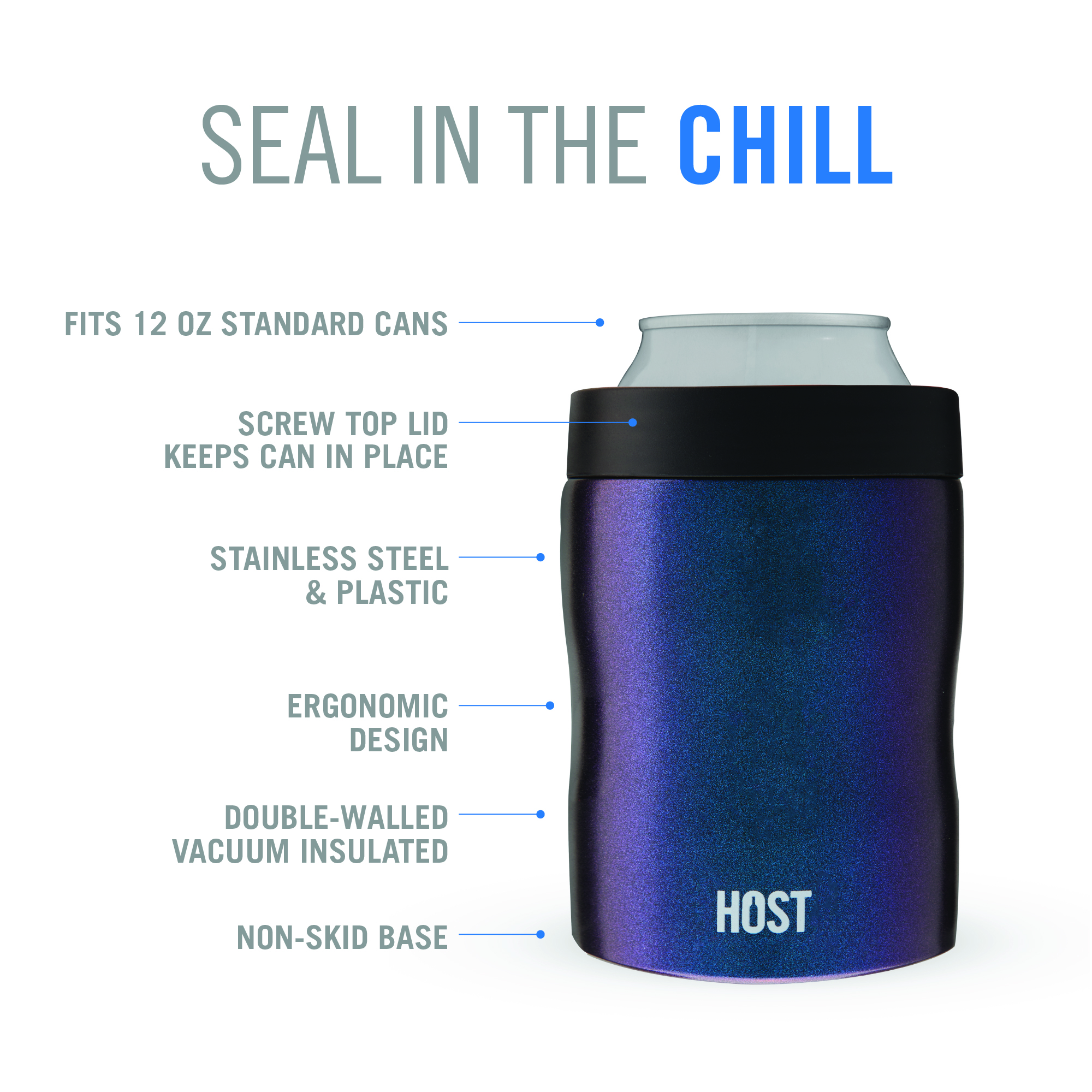 HOST® Stay-Chill Standard Can Cooler 1