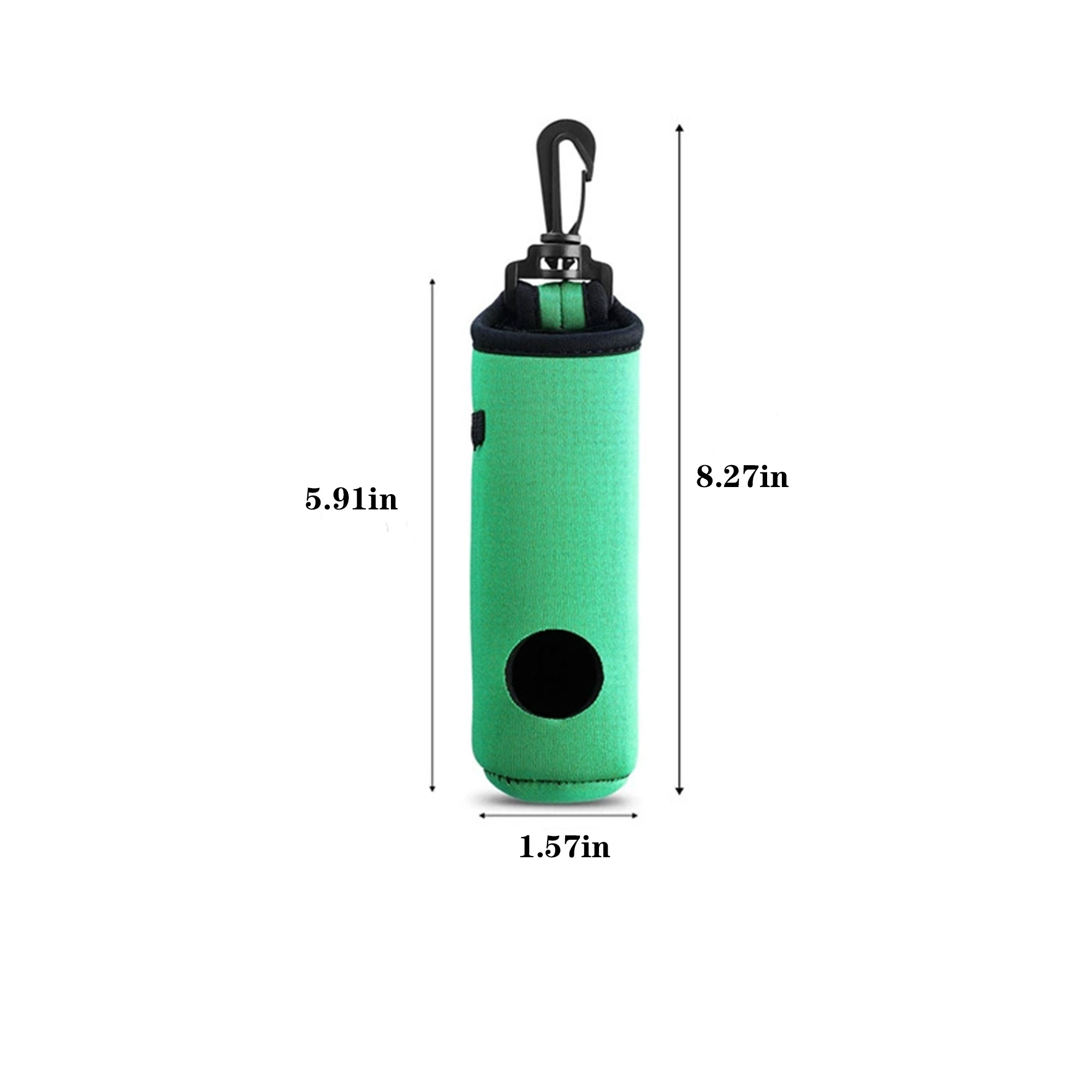 Golf Ball Storage Bag In Neoprene With Carabiner 3