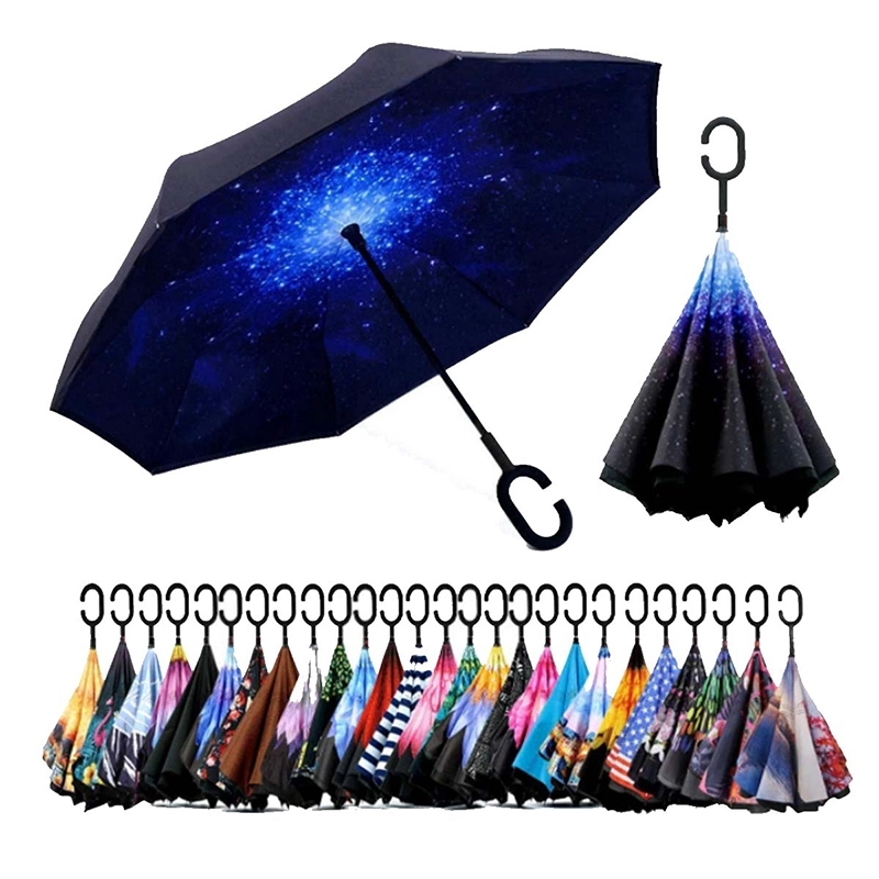 Reverse Upside Down Umbrella With C-Shaped 4
