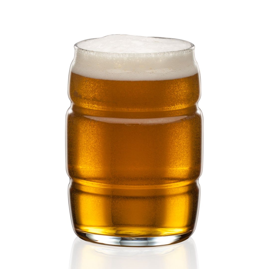 Barrel Beer Glass - Imprinted 3