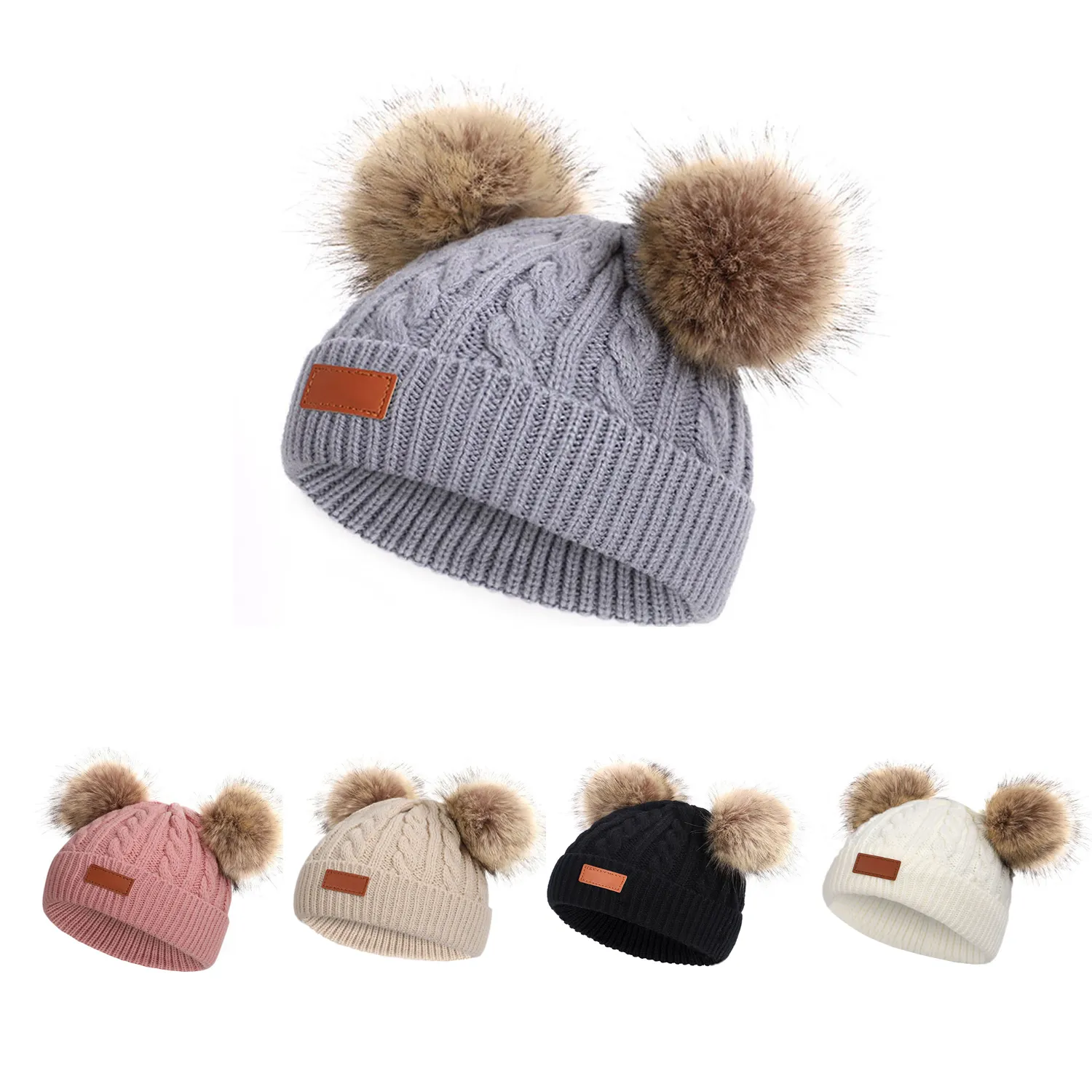 Children's Woolen Knitted Warm Hat 4