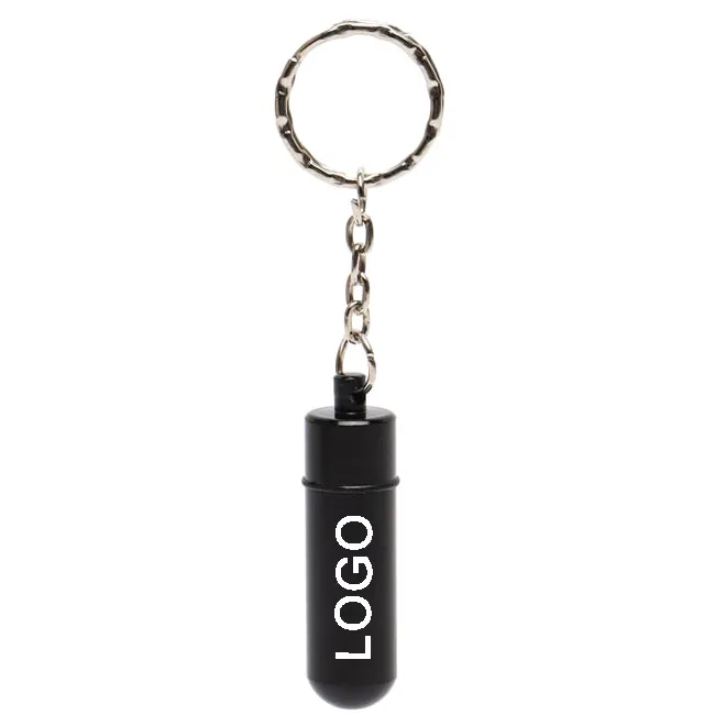 Small Aluminum Pill Tube Keychain 4