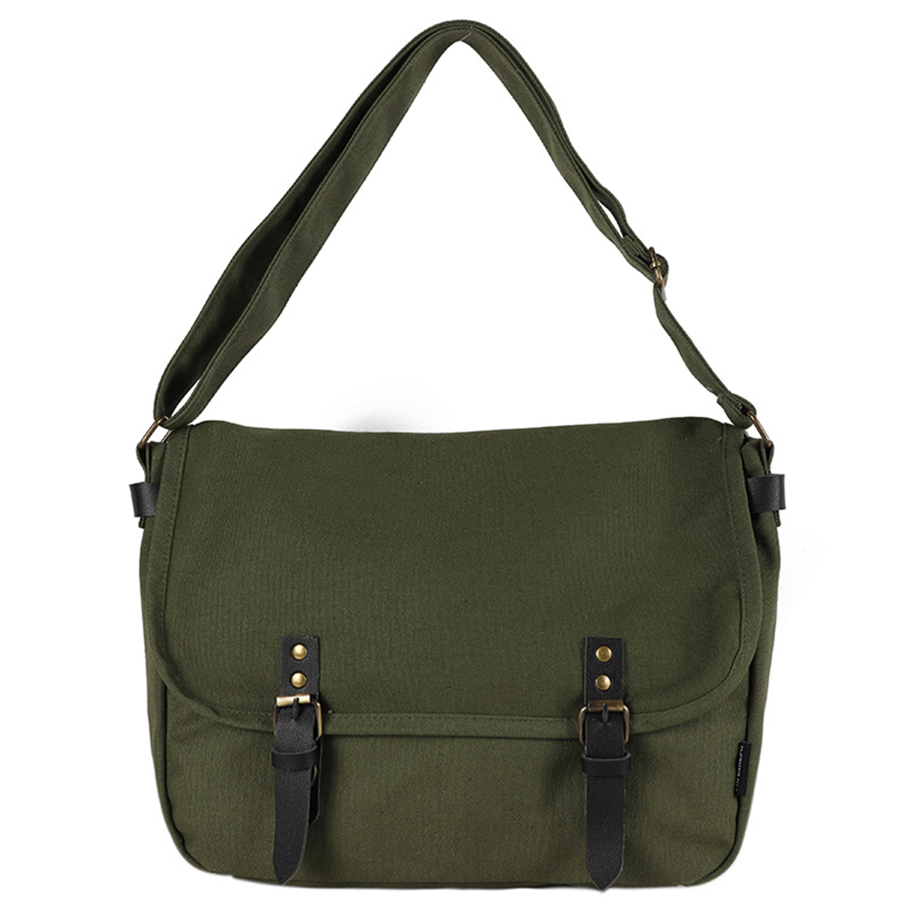 Canvas Large capacity vintage postman shoulder bag 2