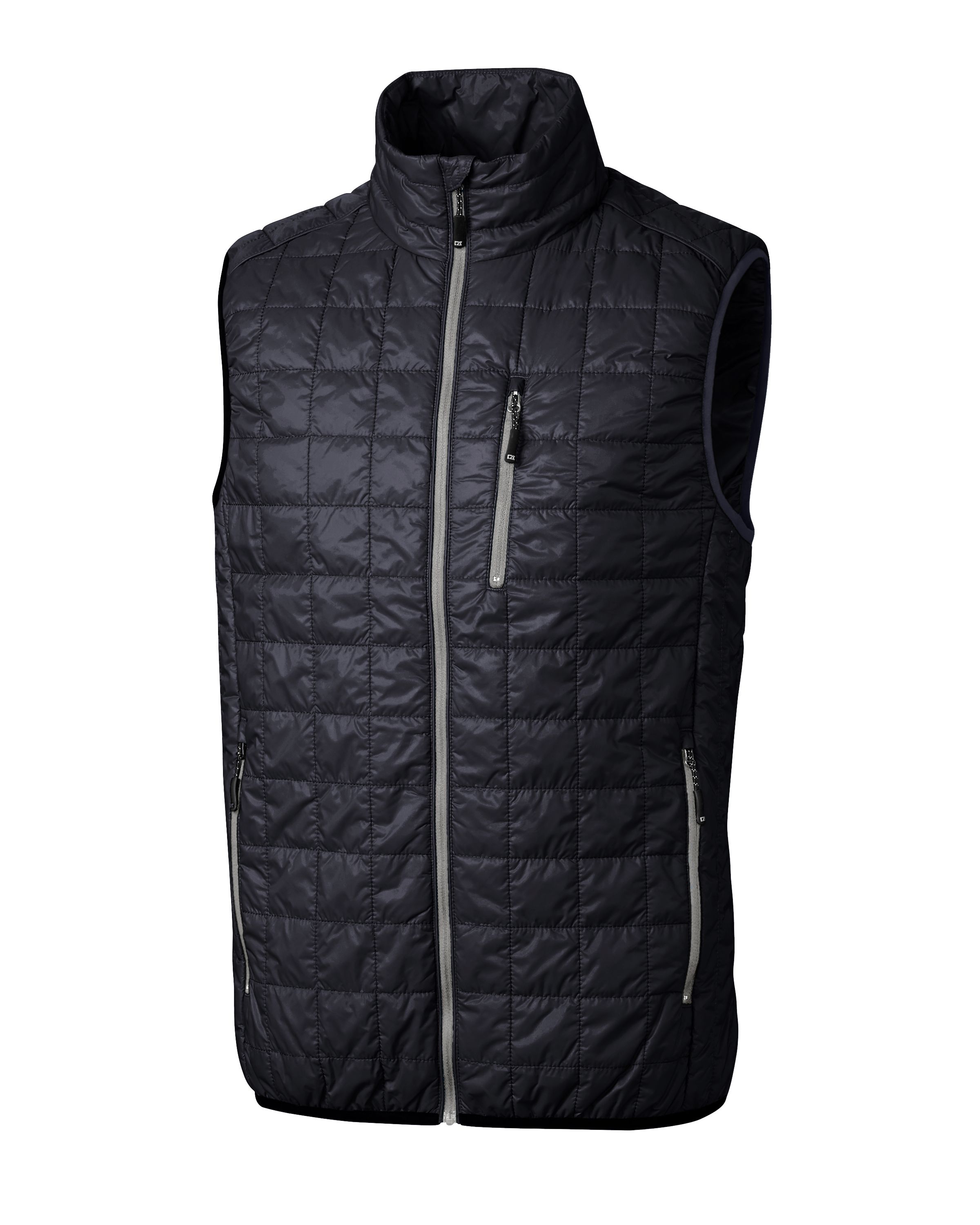 Cutter & Buck Rainier Recycled Insulated Puffer Mens Big & Tall Full Zip Vest Big & Tall 51