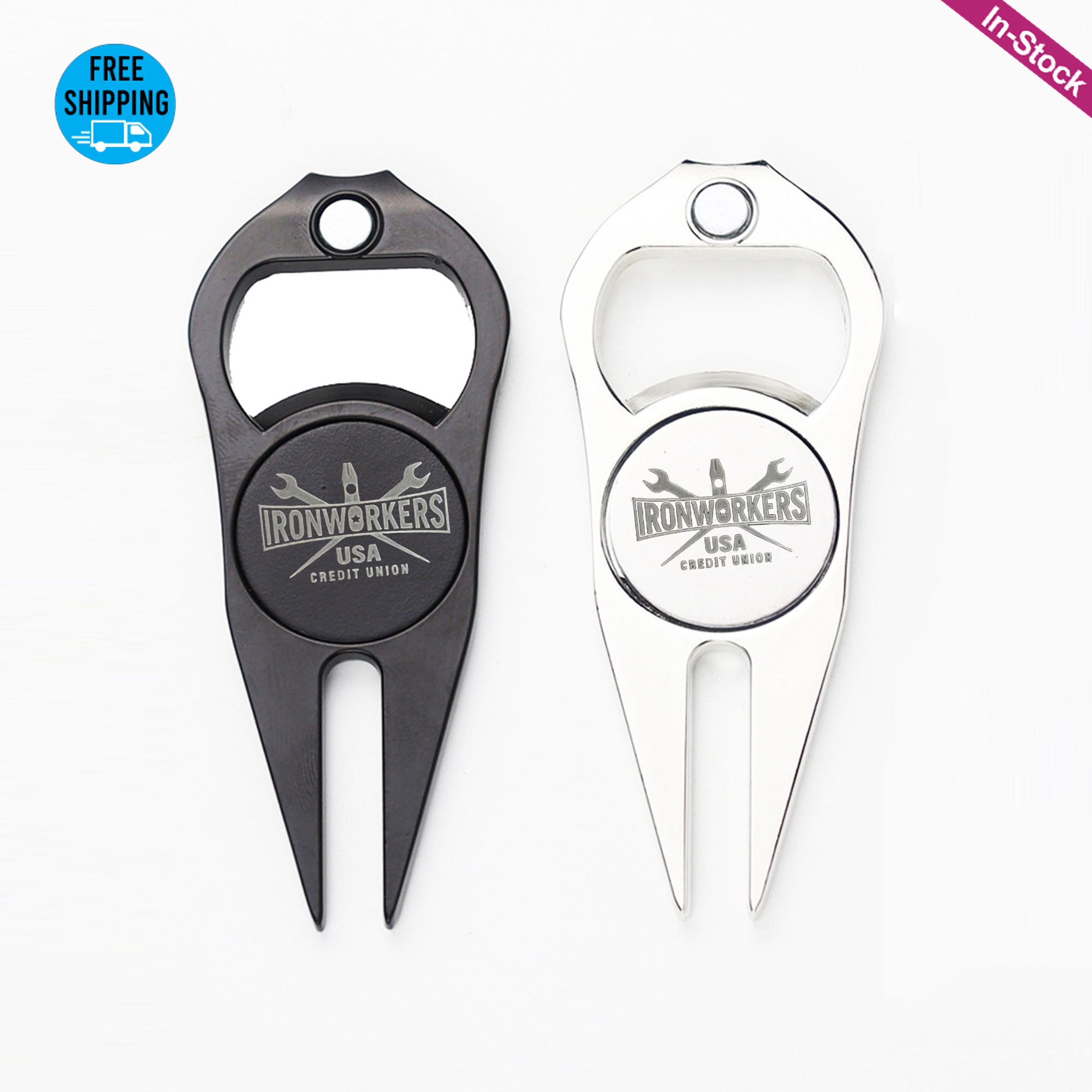 Zinc Alloy Divot Tool With Bottle Opener 2