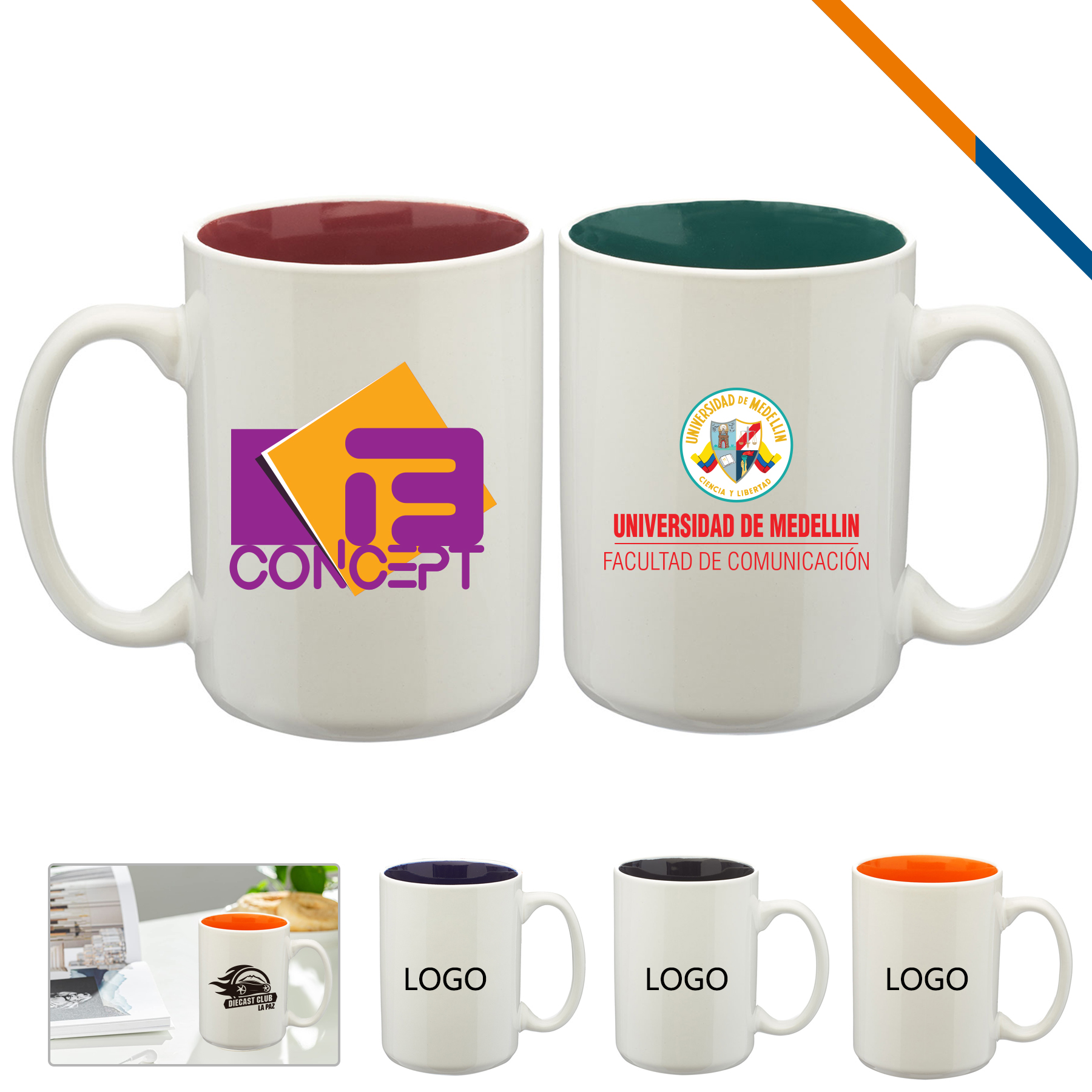 Faye Ceramic Mug - 15 OZ. 4