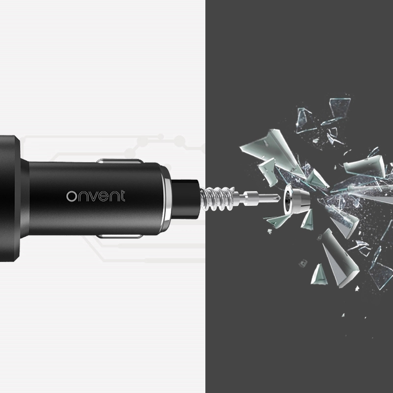 Car Charger with Emergency Safety Hammer 2