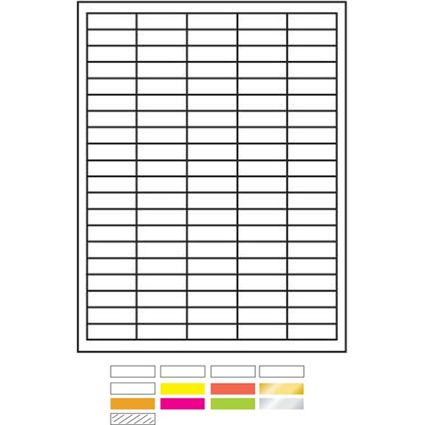 Laser Labels Printed (1½"x½") 1