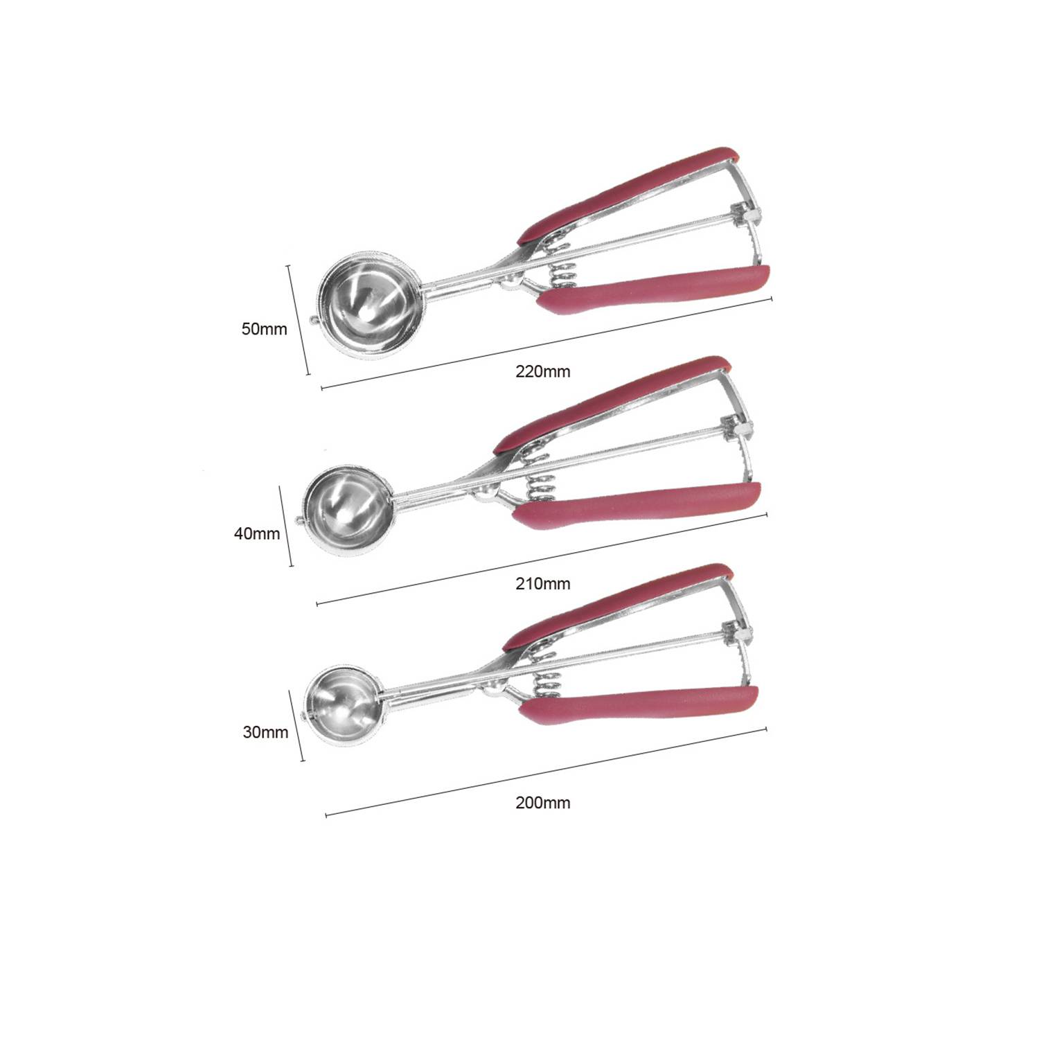 Stainless Steel Ice Cream Dessert Scoop 4