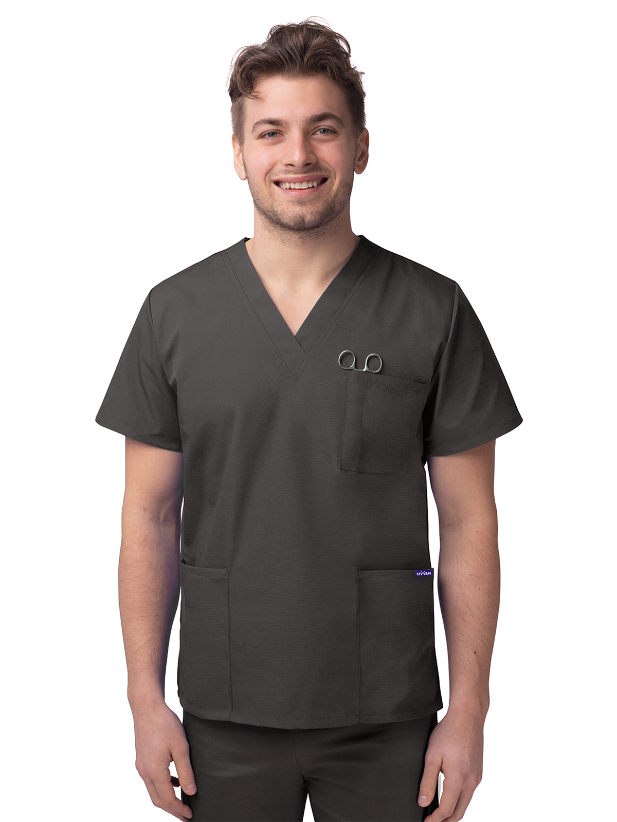 Adar - Sivvan - Unisex V-Neck 3 Pocket Top 6