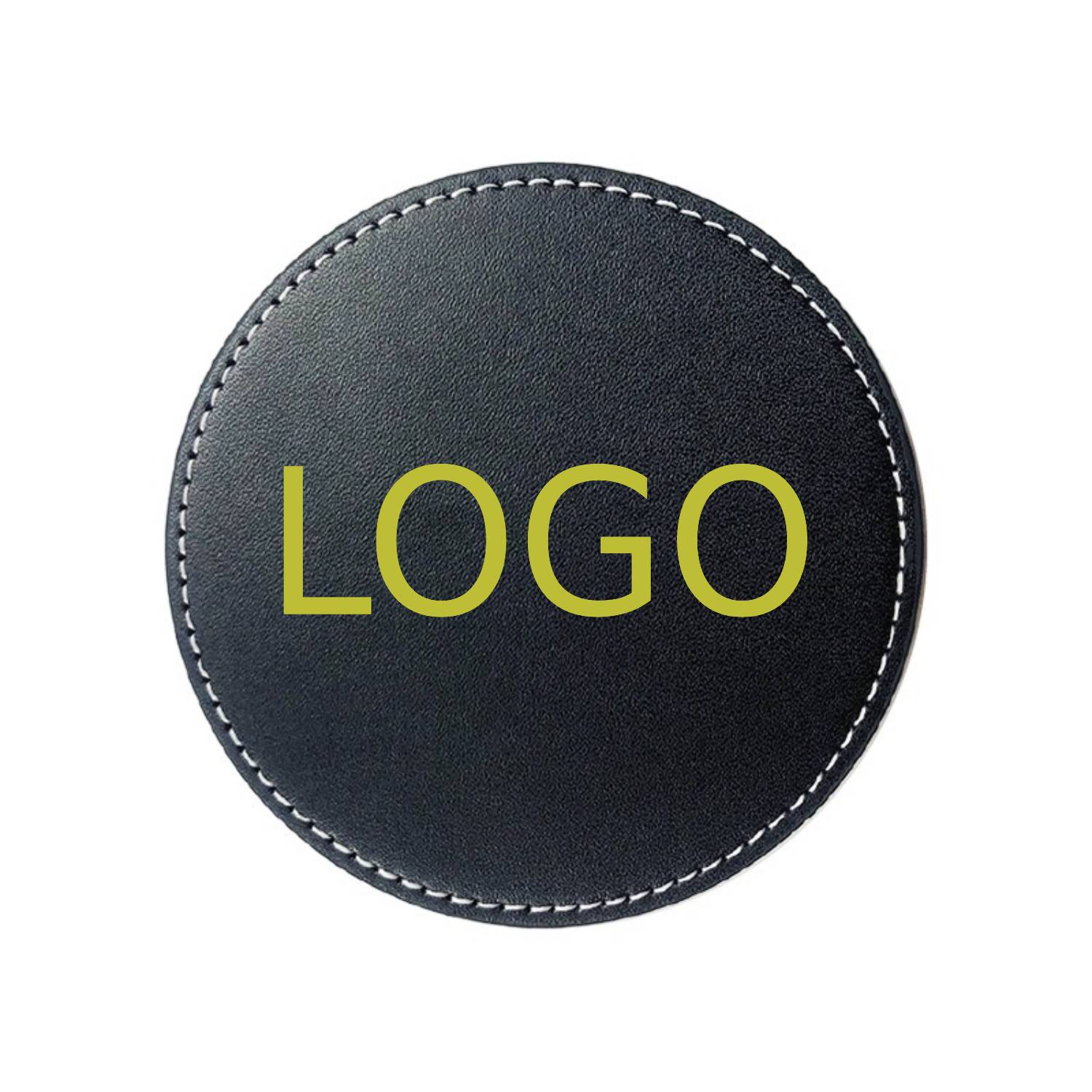 Round Leather Coaster 4