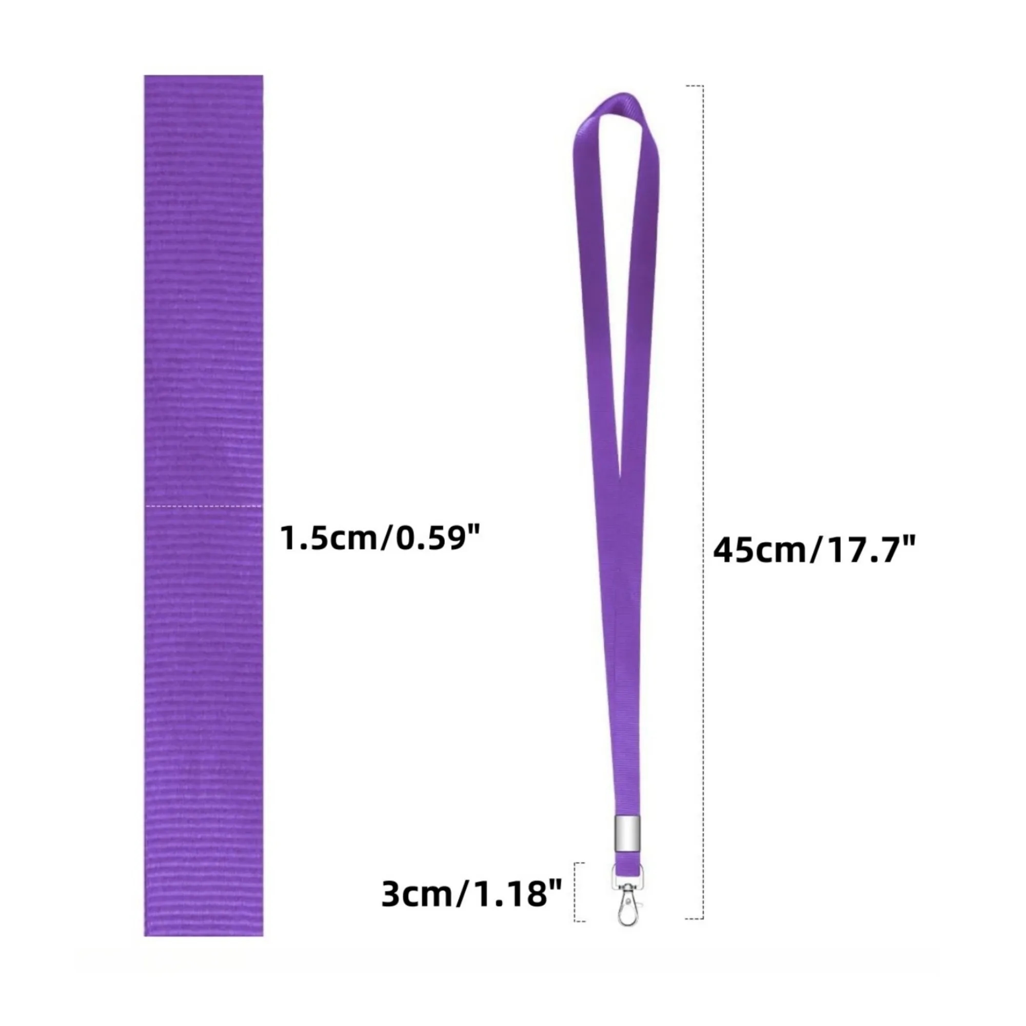 Neck Lanyard ID Holder with Metal Clasp 19