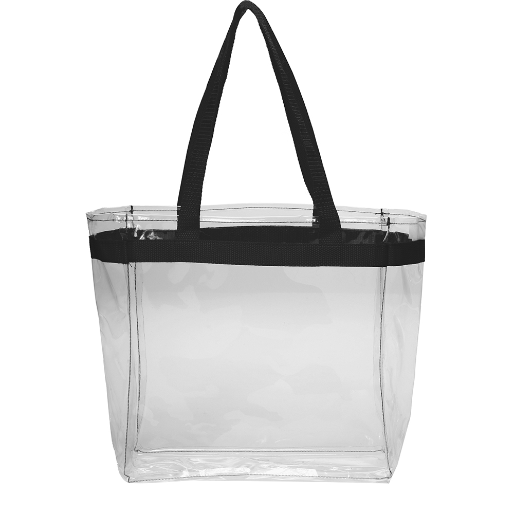 Color Handles Clear Plastic Tote Bags 4