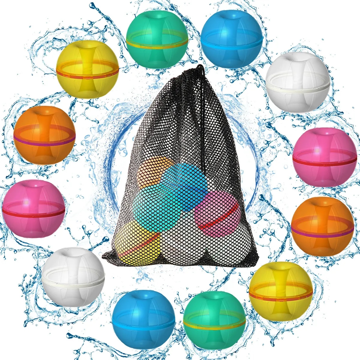 Magnetic Water Balloons Self-sealing Pool Toys for Kids 3