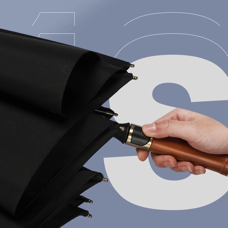 Custom Large Windproof Stick Umbrella 2