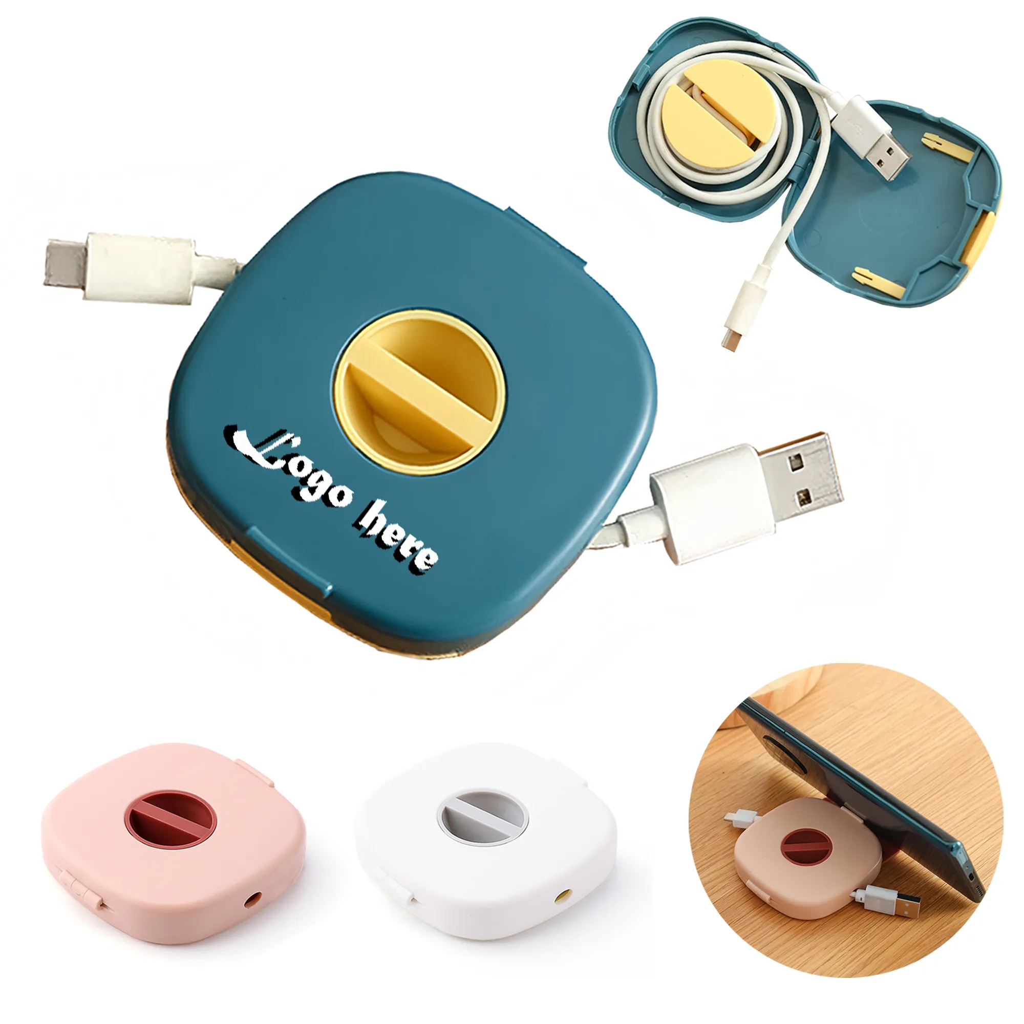 Portable Rotatable Organizer Data Cable Bag 1