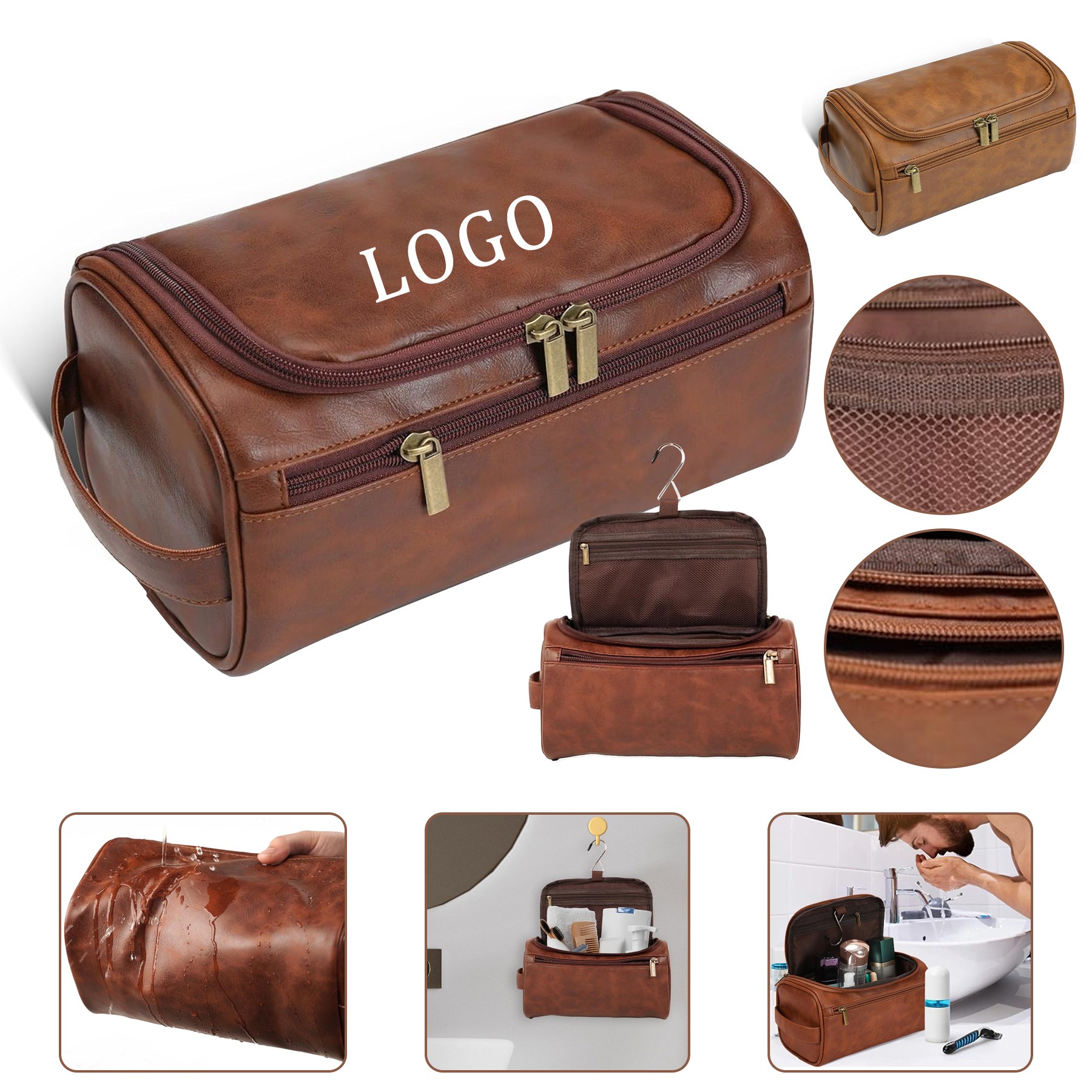 Leather Toiletry Bag
